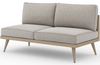 Custom Tristan Brown 2-Seat Outdoor Sofa