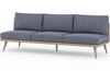 Custom Tristan Brown 3-Seat Outdoor Sofa