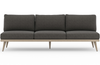 Custom Tristan Brown 3-Seat Outdoor Sofa