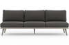 Custom Tristan Grey 3-Seat Outdoor Sofa