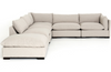 Wilson 5-Piece Sectional with Ottoman