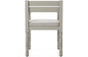 Winston Weathered-Grey Outdoor Dining Chair