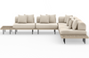Custom Yamila 5-Piece Sectional with End Table